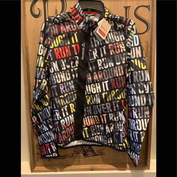 NWT REEBOK WOMENS Windbreaker jacket retro - Picture 5 of 5